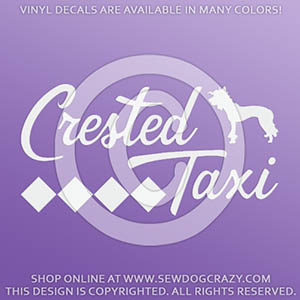 Chinese Crested Taxi Decals