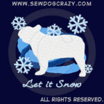 Snow Embroidered French Bulldog Shirts