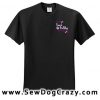 Pretty Embroidered French Bulldog Tees