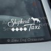 German Shepherd Taxi Car Window Stickers