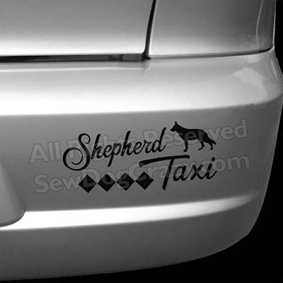 German Shepherd Taxi Bumper Stickers