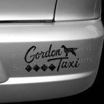 Gordon Setter Taxi Bumper Sticker