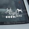 Jack Russell Terrier Taxi Window Stickers