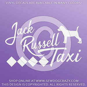 Jack Russell Terrier Taxi Decals