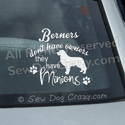 Funny Bernese Mountain Dog Car Decals
