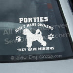 Funny Portuguese Water Dog Stickers
