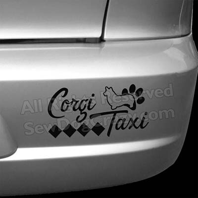 Pembroke Welsh Corgi Taxi Bumper Sticker