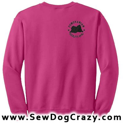 Embroidered Pomeranian Agility Sweatshirts