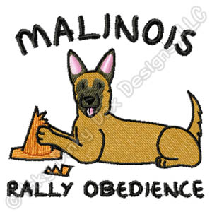 Funny Belgian Malinois Rally-O Embroidery