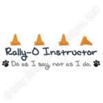 Funny Rally-O Instructor Embroidery