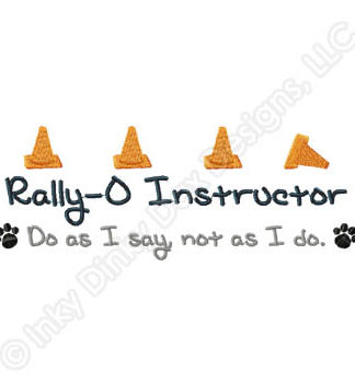 Funny Rally-O Instructor Embroidery
