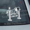 Cartoon Sheltie Agility Window Sticker