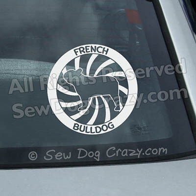 French Bulldog Car Window Decals