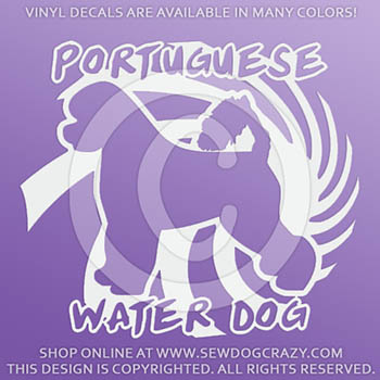 Vinyl Portuguese Water Dog Decals
