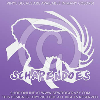 Cool Schapendoes Vinyl Decal