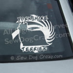Yorkie Car Window Stickers
