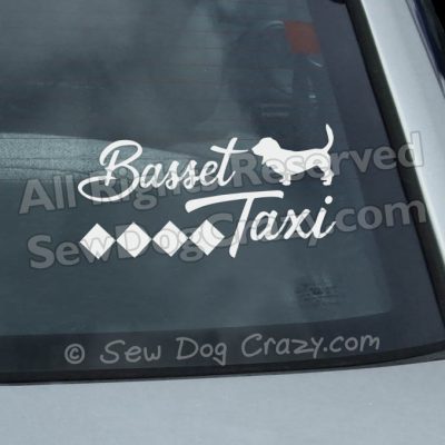 Basset Hound Window Sticker