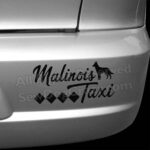 Malinois Taxi Car Decals