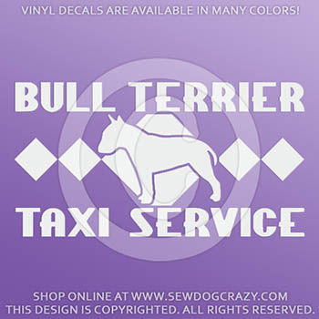 Bull Terrier Taxi Decals