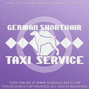 German Shorthair Taxi Decals