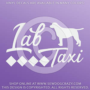 Labrador Taxi Car Decal