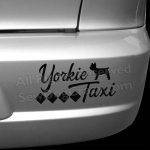 Yorkie Taxi Car Decals