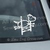 Agility Stick Figure Bar Jump Decal