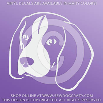Beagle Head Car Sticker