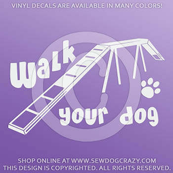 Agility Dog Vinyl Decals