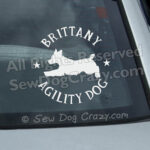 Brittany Agility Car Window Stickers