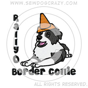 Cartoon Border Collie Rally Obedience Gifts