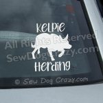 Working Kelpie Car Window Sticker