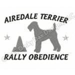 RallyO Airedale Embroidery