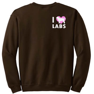 Love Labrador Retrievers Embroidered Sweatshirt
