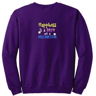 Happy Embroidered Sweatshirt