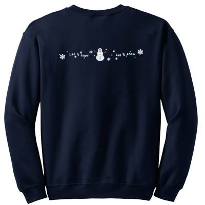 Embroidered Snowman Sweatshirt