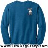 Embroidered Cartoon Schnauzer Sweatshirts