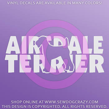 Airedale Terrier Car Decal