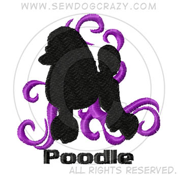 Embroidered Show Coat Poodle Shirts