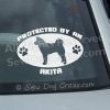 Protected by an Akita Window Sticker