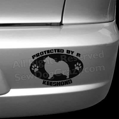 Protected by a Keeshond Bumper Sticker
