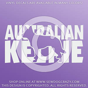 Australian Kelpie Vinyl Stickers