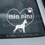 Love Min Pins Car Stickers
