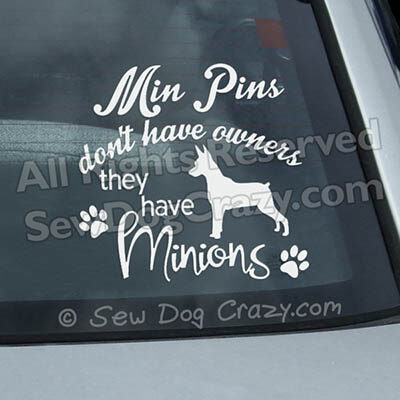 Funny Min Pin Car Window Stickers