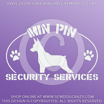 Min Pin Security Decals