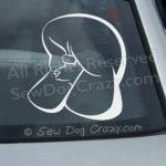 Show Coat Poodle Car Window Sticker