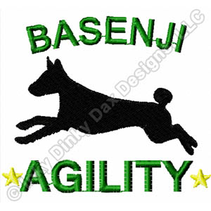 Basenji Agility Embroidery