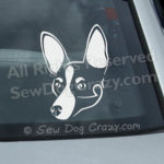 Vinyl Rat Terrier Car Window Stickers