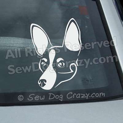 Vinyl Rat Terrier Car Window Stickers