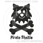 Embroidered Pirate Sheltie Gifts